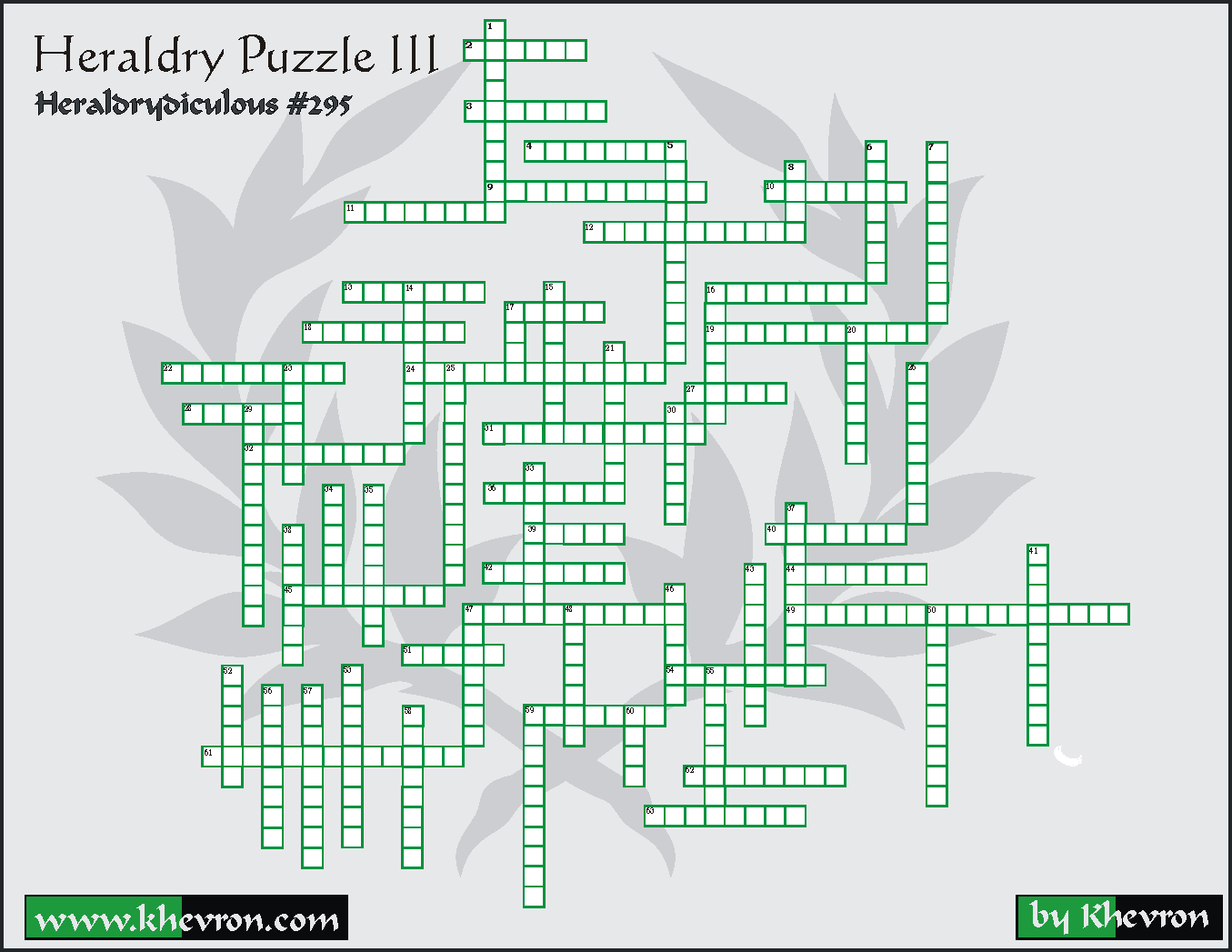 Heraldrydiculous Puzzle by Khevron