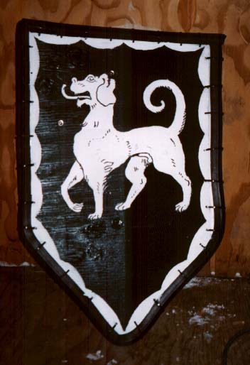 My SCA registered Coat of Arms on my shield