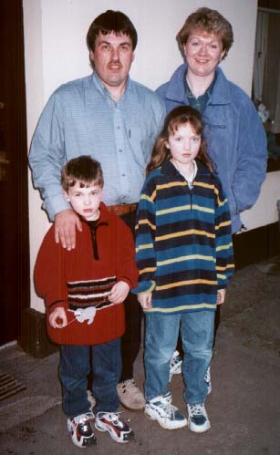 Jack and Anna's daughter Sandra, her husband Stephen and their kids Laura (8) and Ryan (5) Finley