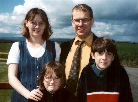Jean and Wilfred's son Ian, his wife Sharon and their kids Nicki and Natasha Bell