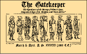 Cover of the March & April Gatekeeper