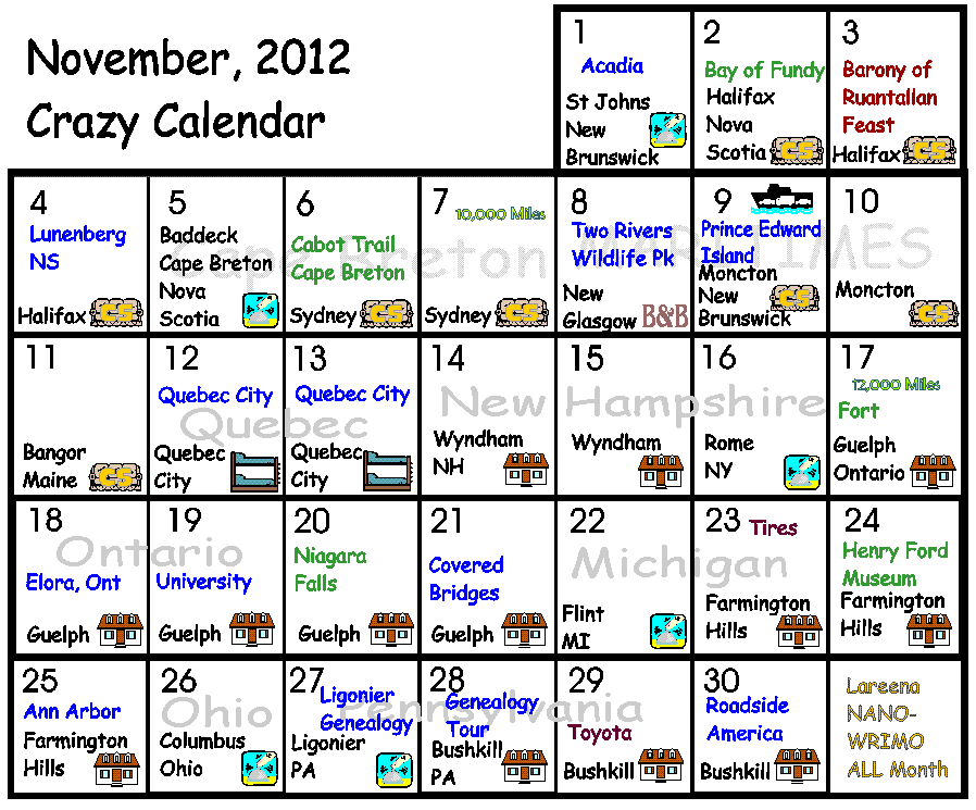 November Calendar