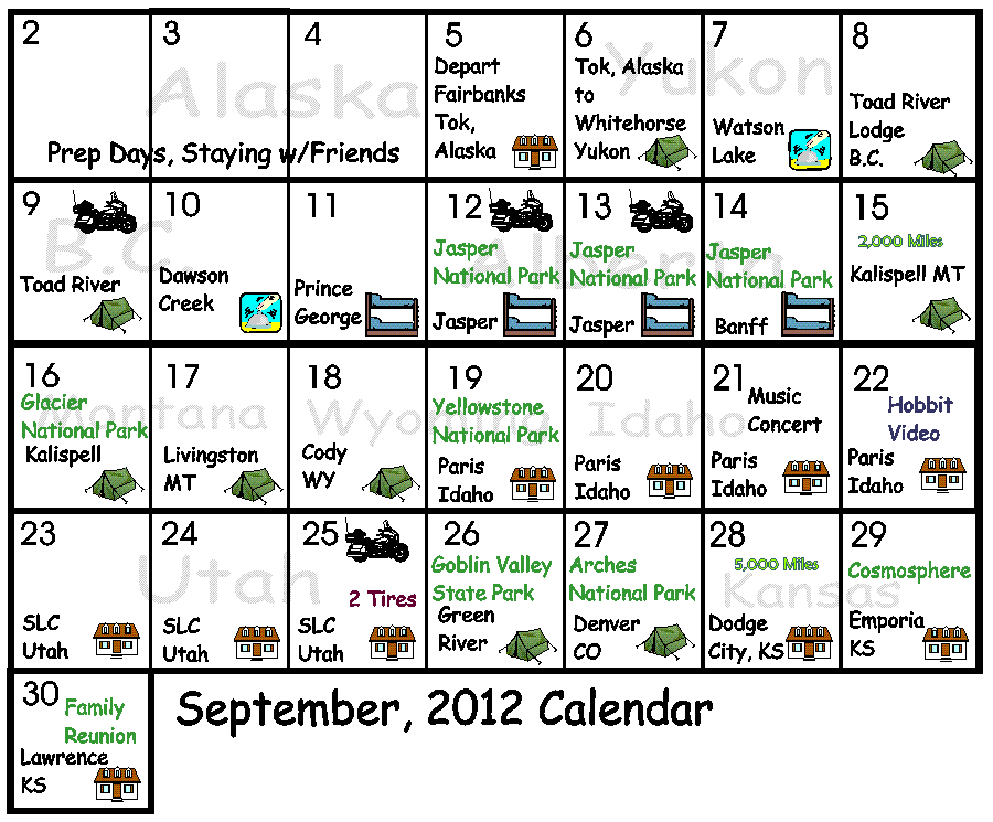 September Calendar