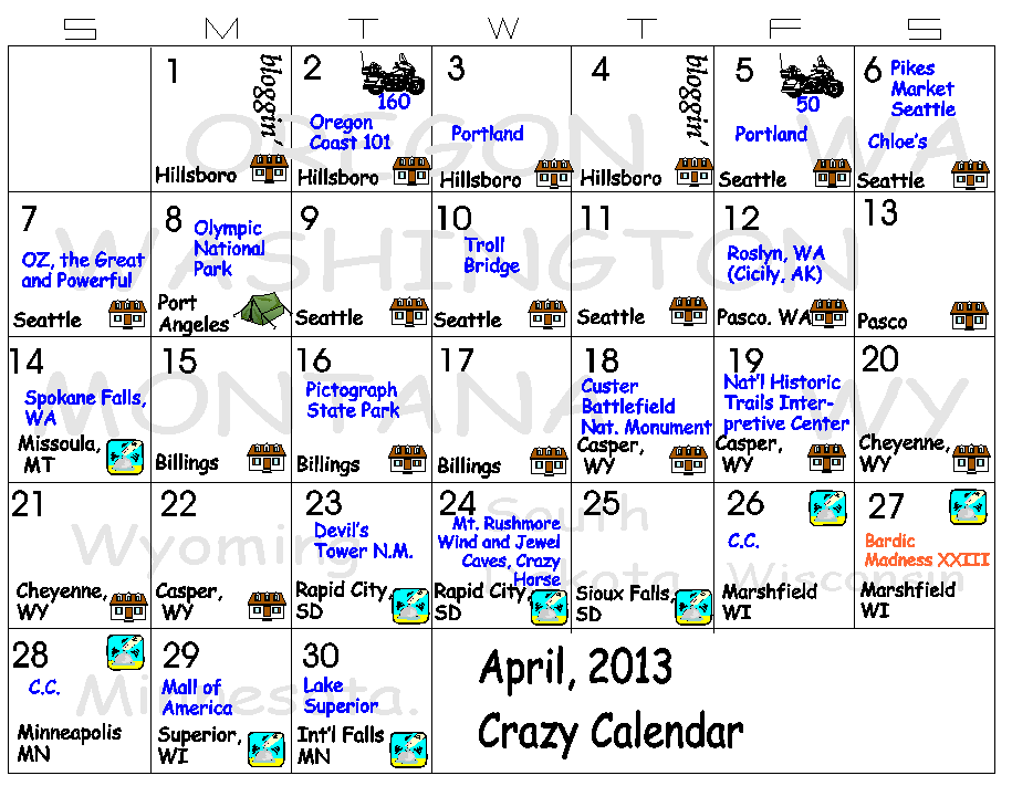 April Calendar