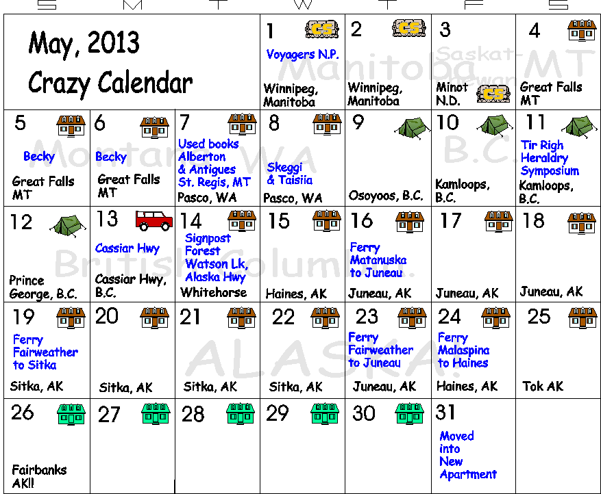 May Calendar