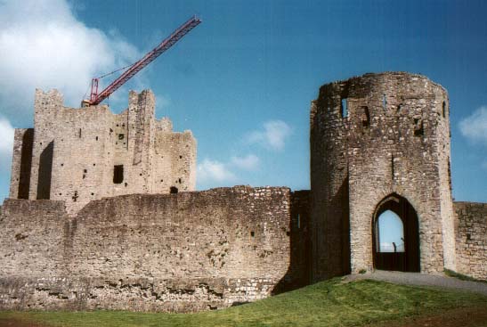 Trim Castle near Dublin - undergoing repairs