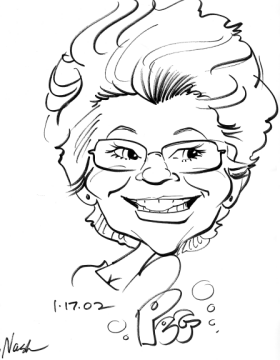 Caricature of my Mom