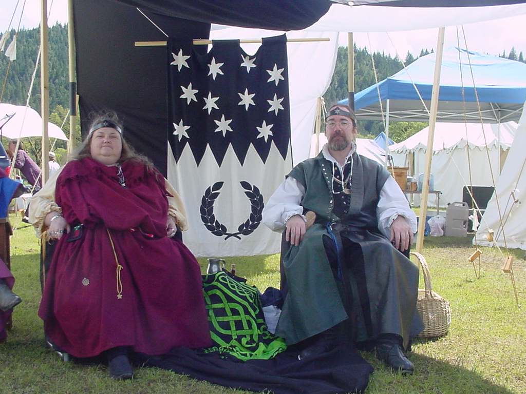 Morgana and Khevron at Beltane, May, XXXVIII (2003)