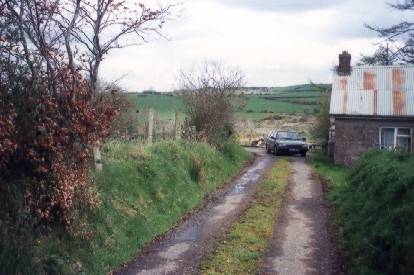 the old Wilson home, looking east toward the Bell's property